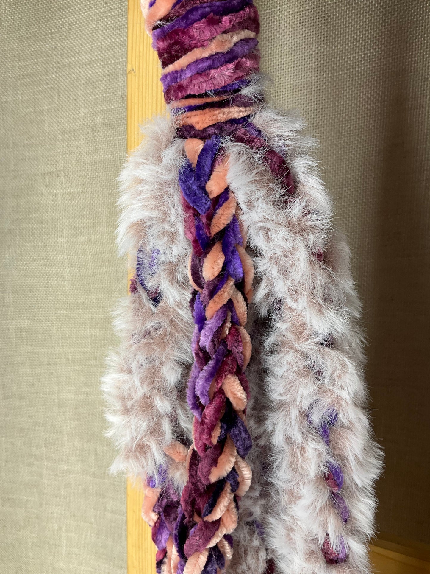 “Purple Pony" Luscious Lei, Medium, Fur