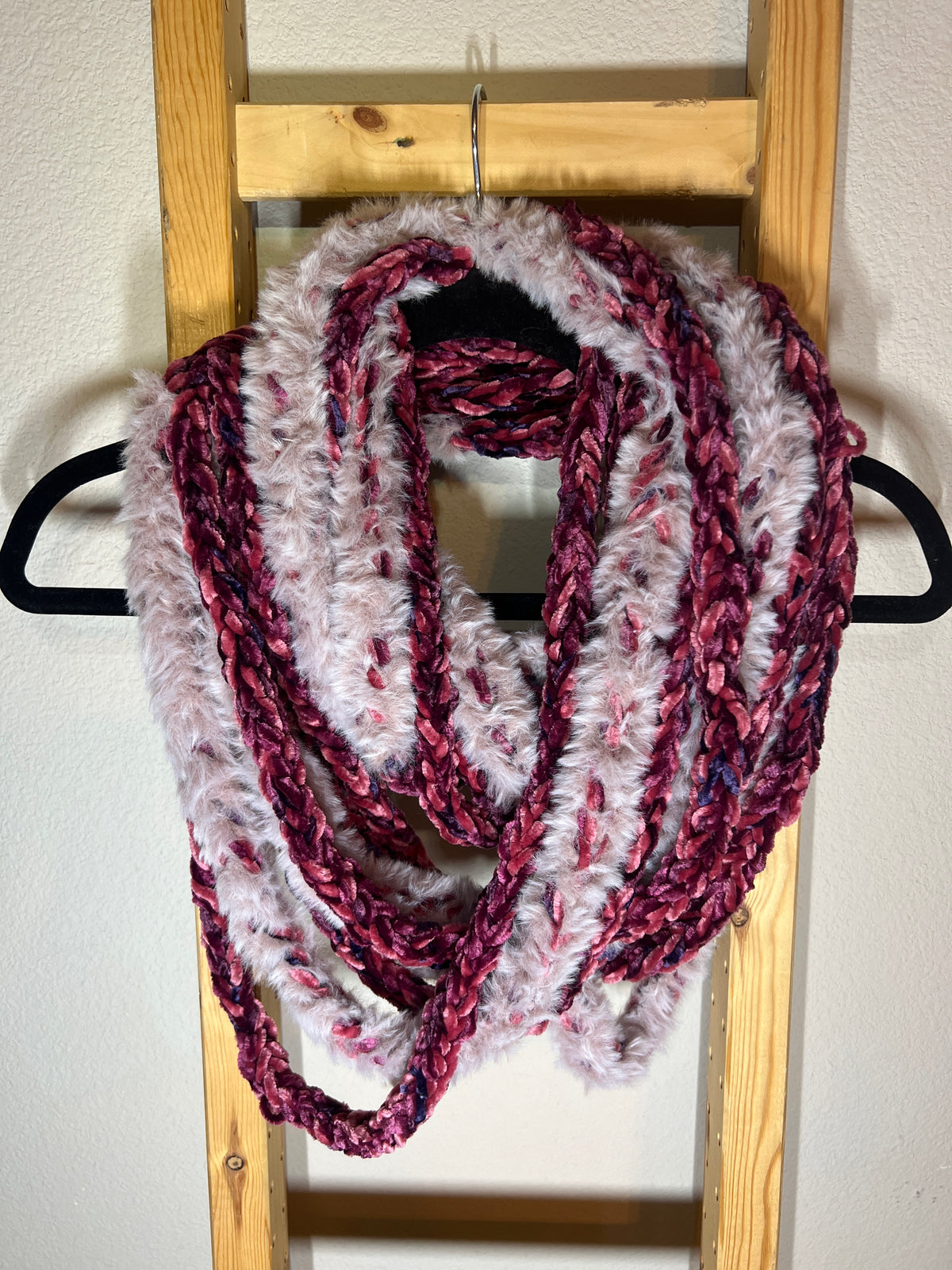 "Mulberry Moth" Luscious Lei, Medium, Fur