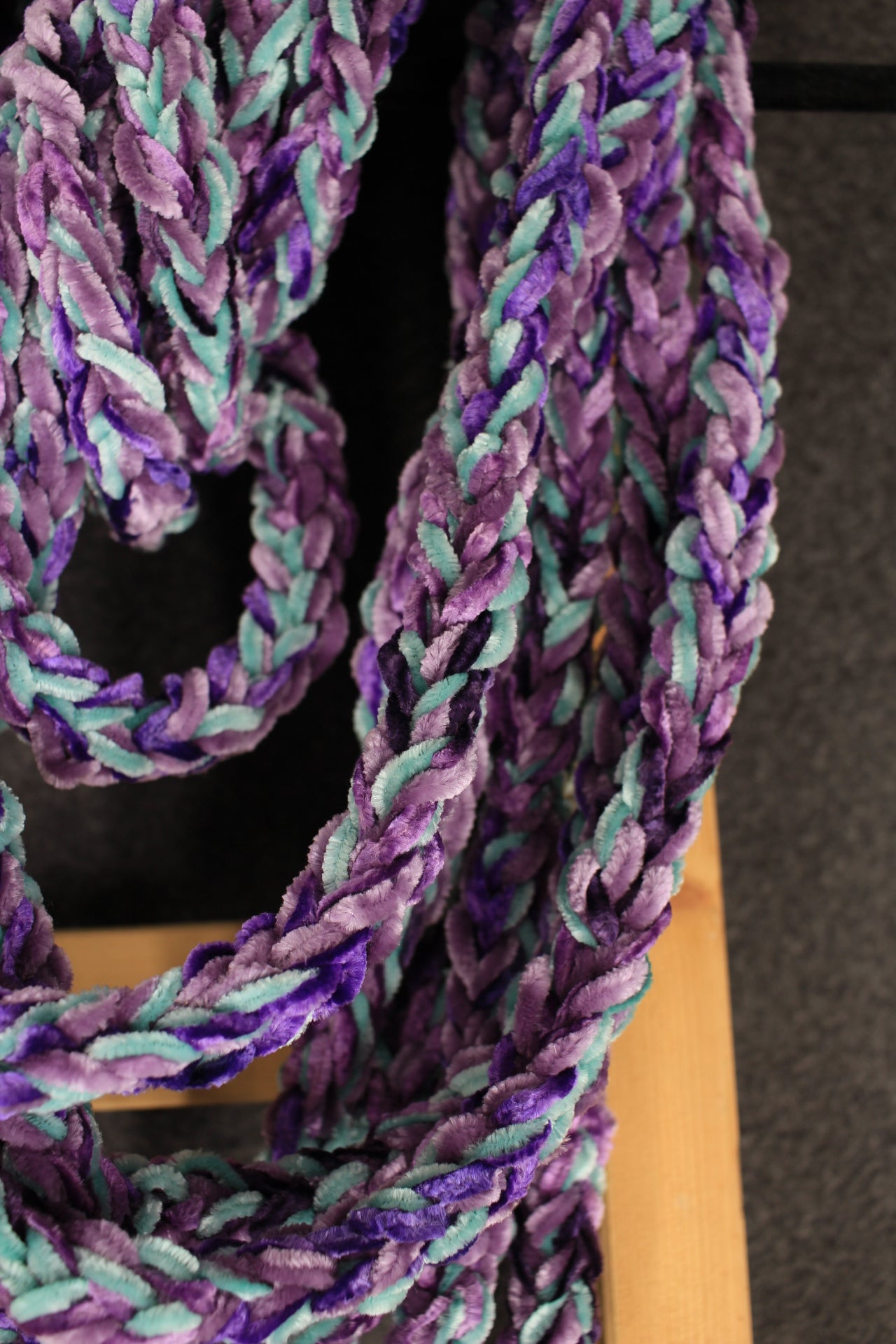 "Purple Dragon" Luscious Lei - Large, Triple